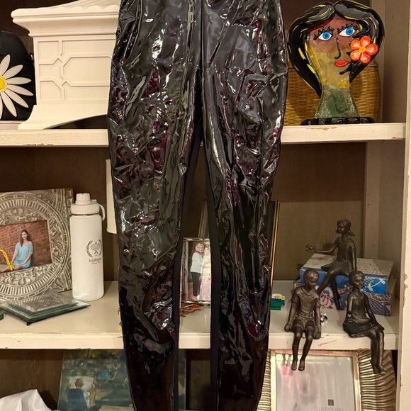 Wolford black latex leggings size 4 nwt - Picture 5 of 7